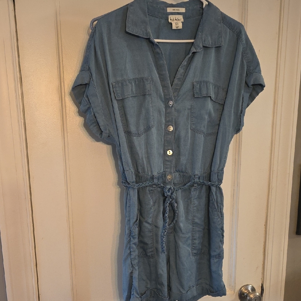Nicole Miller Denim Blue Jumpsuit